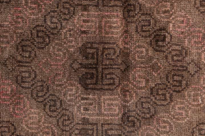 3' 9 x 6' 8 Hand Knotted Ultra Vintage Persian Wool Runner Rug