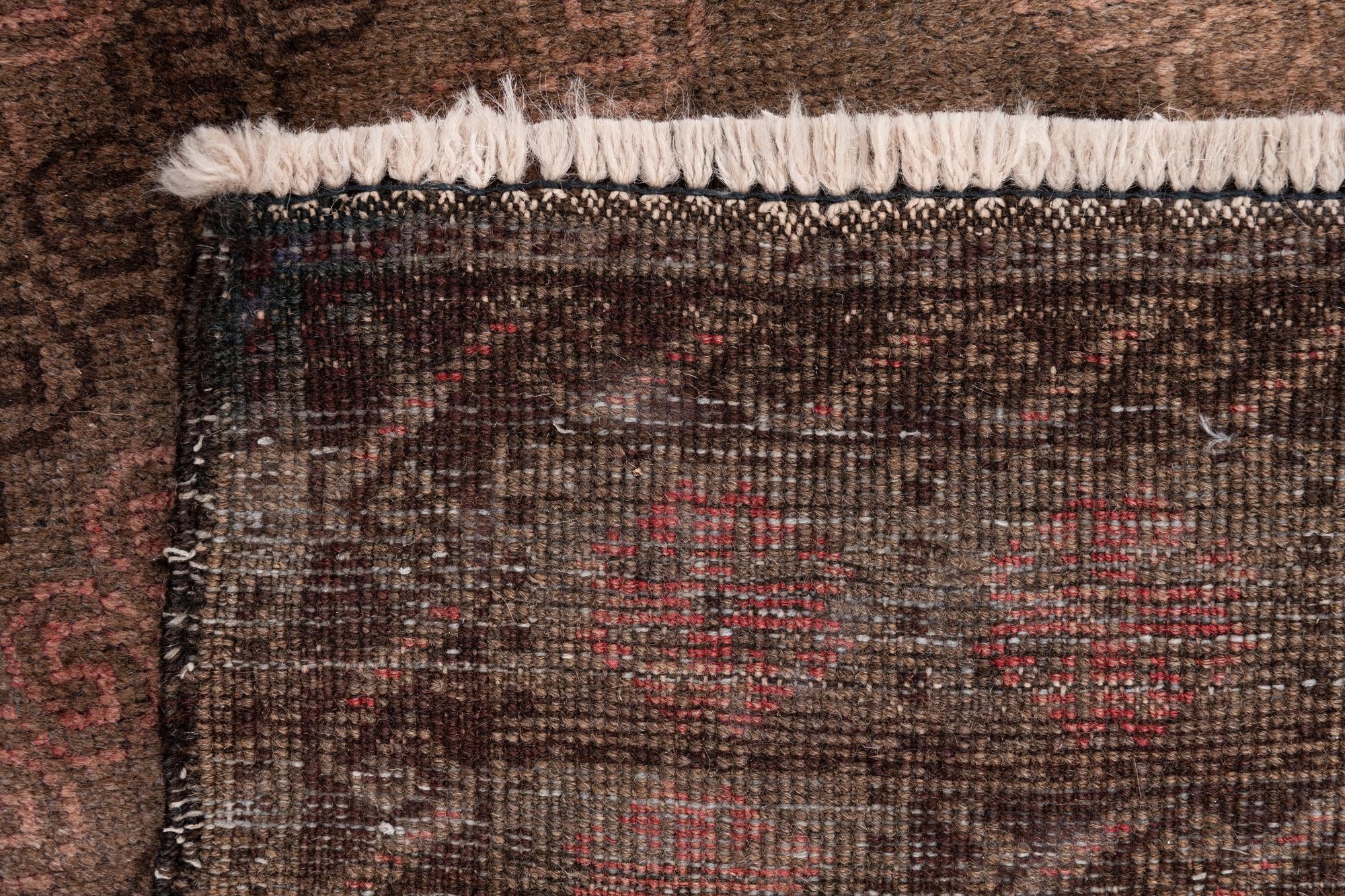 3' 9 x 6' 8 Hand Knotted Ultra Vintage Persian Wool Runner Rug