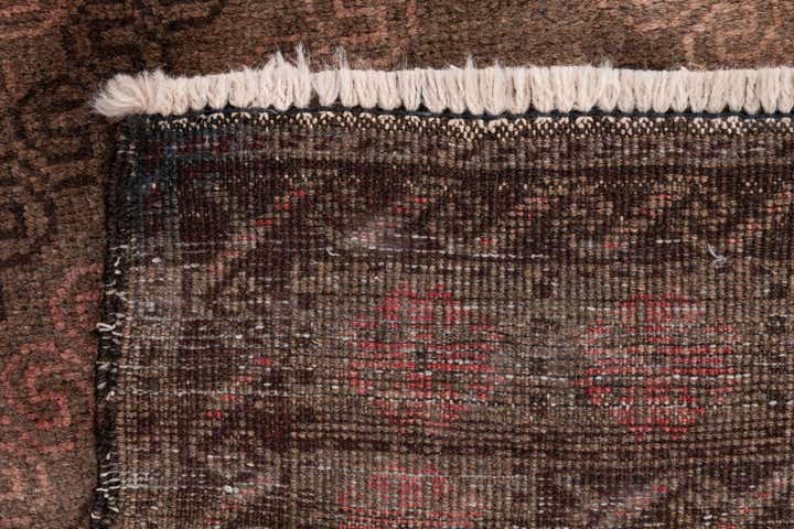 3' 9 x 6' 8 Hand Knotted Ultra Vintage Persian Wool Runner Rug
