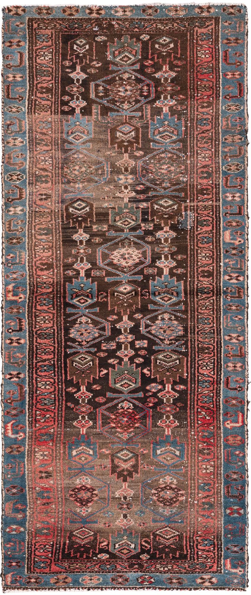 3' 1 x 7' 7 Hand Knotted Ultra Vintage Persian Wool Runner Rug