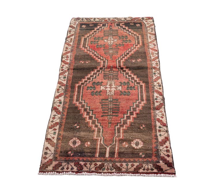 Detail image of 3' x 6' 1 Hand Knotted Ultra Vintage Persian Wool Runner Rug