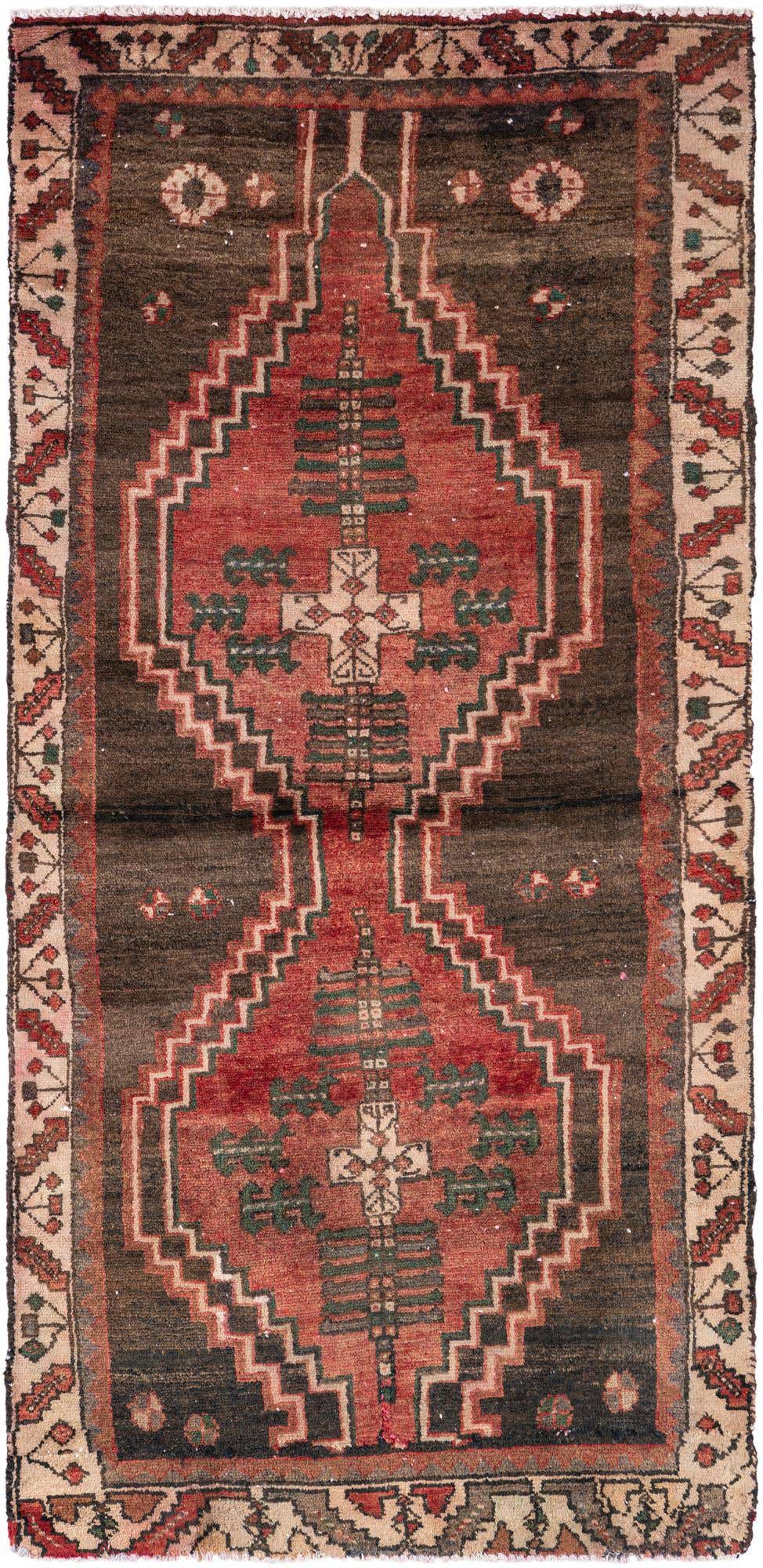3' x 6' 1 Hand Knotted Ultra Vintage Persian Wool Runner Rug