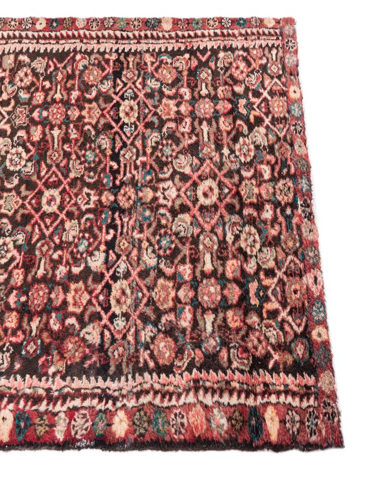 Detail image of 3' 1 x 9' Hand Knotted Ultra Vintage Persian Wool Runner Rug