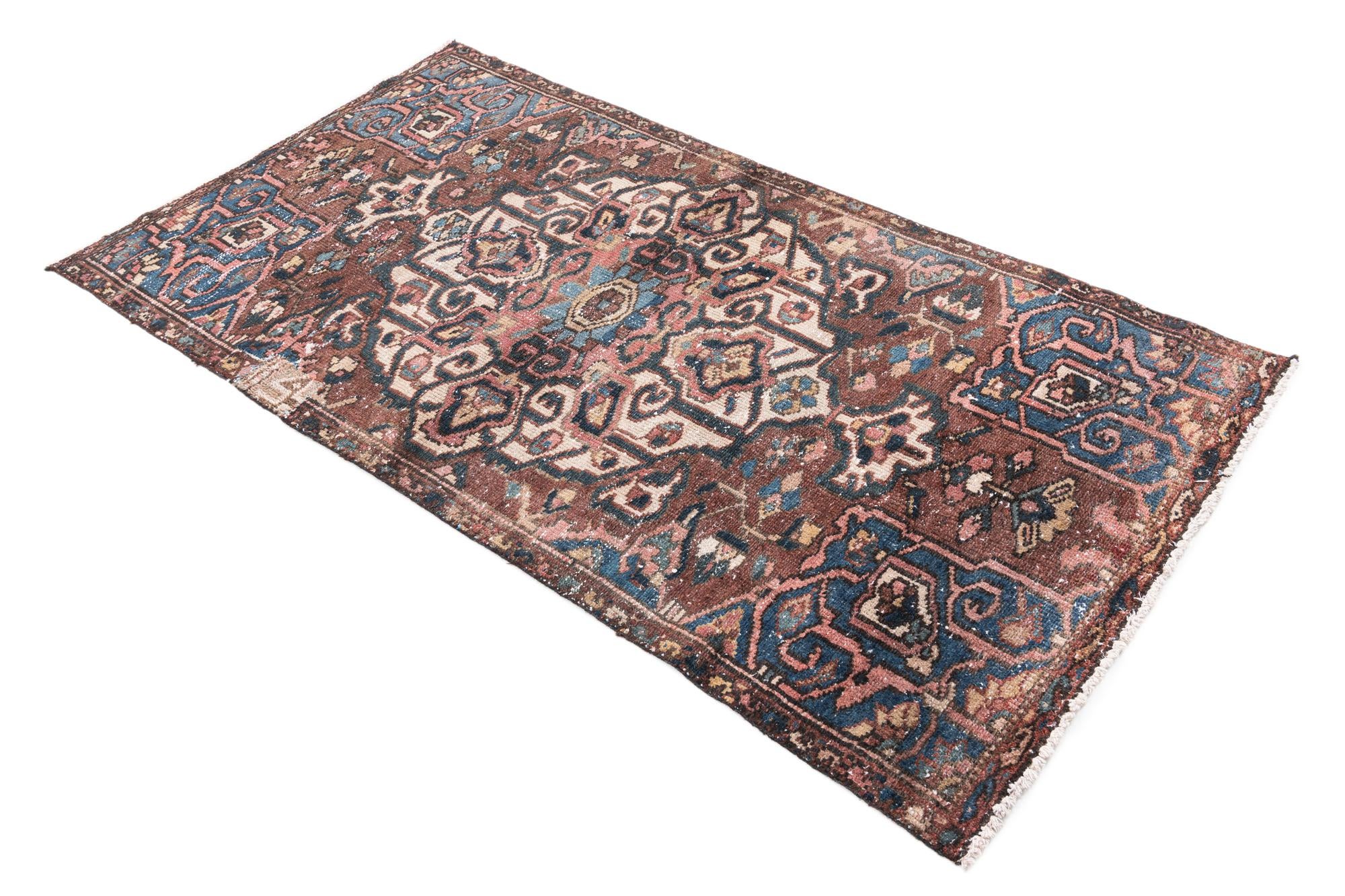 3' x 6' Hand Knotted Ultra Vintage Persian Wool Runner Rug
