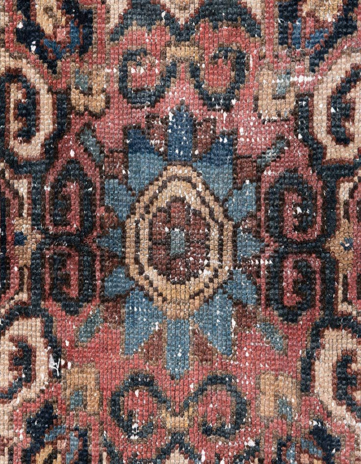 Detail image of 3' x 6'  Hand Knotted Ultra Vintage Persian Wool Runner Rug