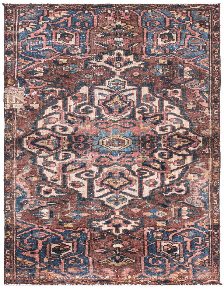 Detail image of 3' x 6' Hand Knotted Ultra Vintage Persian Wool Runner Rug