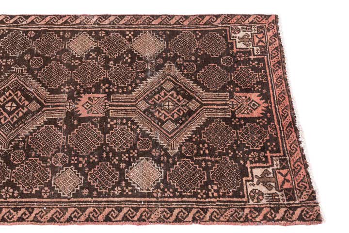 2' 6 x 5' 5 Hand Knotted Ultra Vintage Persian Wool Runner Rug