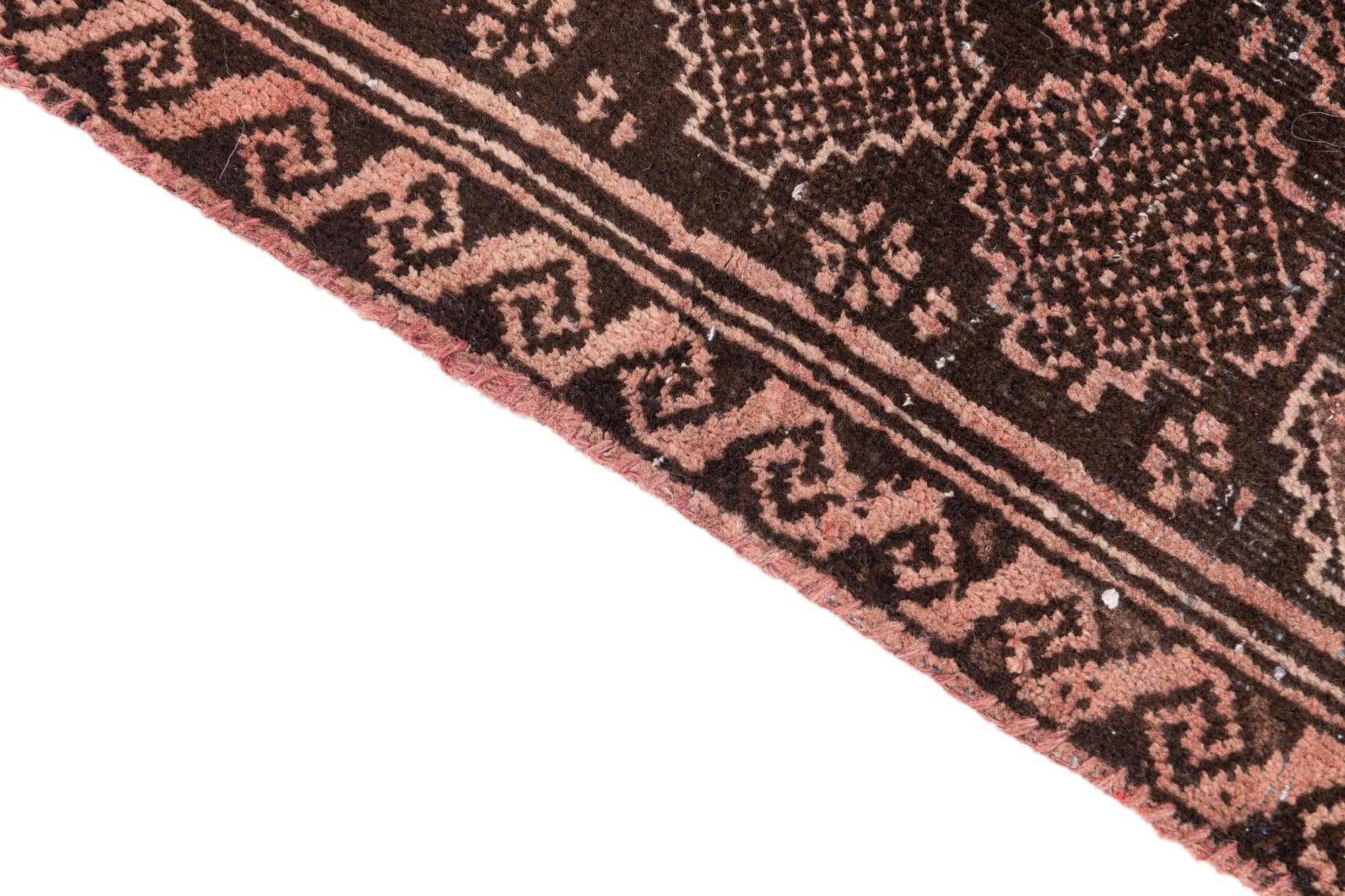 2' 6 x 5' 5 Hand Knotted Ultra Vintage Persian Wool Runner Rug