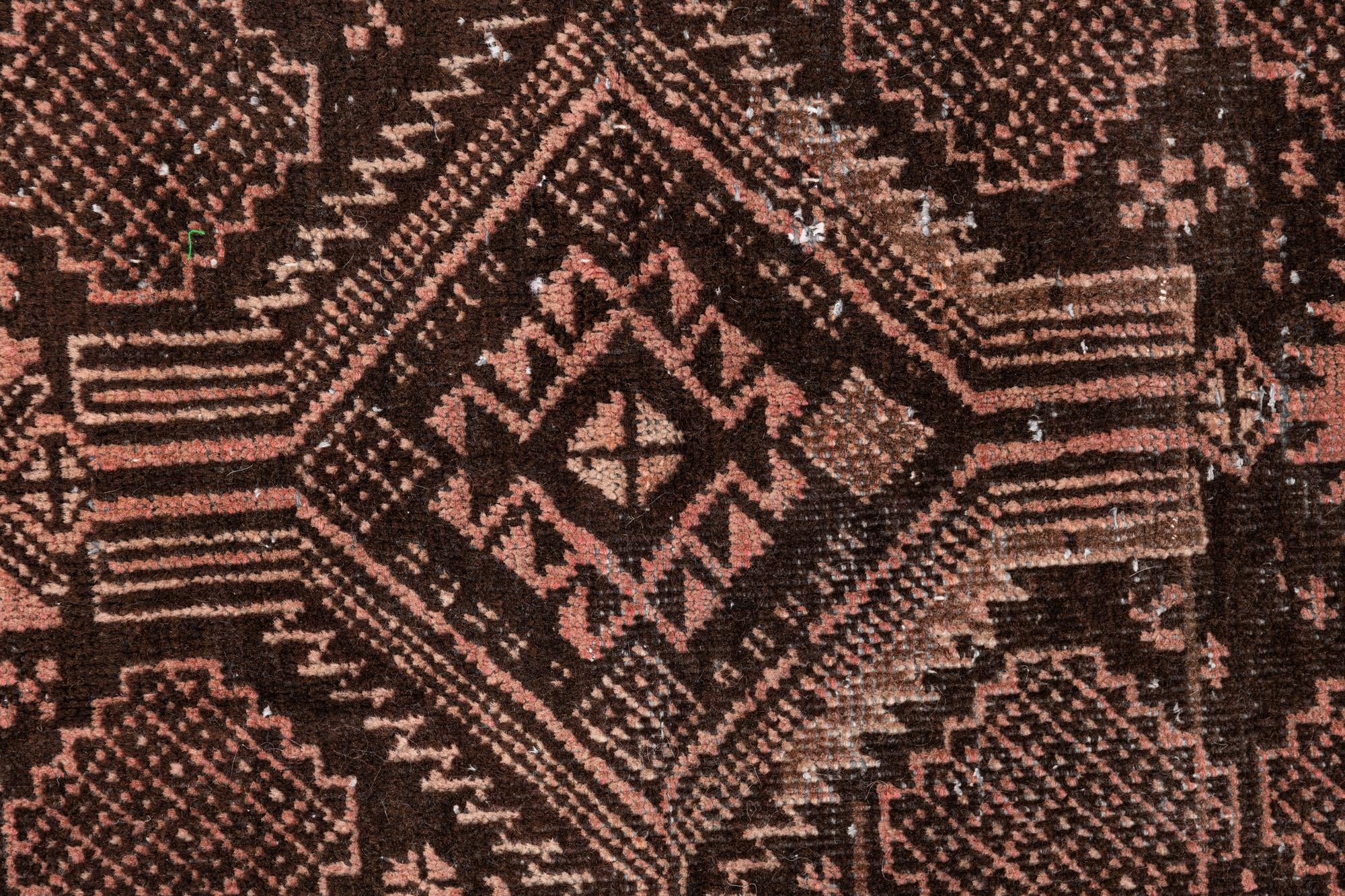2' 6 x 5' 5 Hand Knotted Ultra Vintage Persian Wool Runner Rug