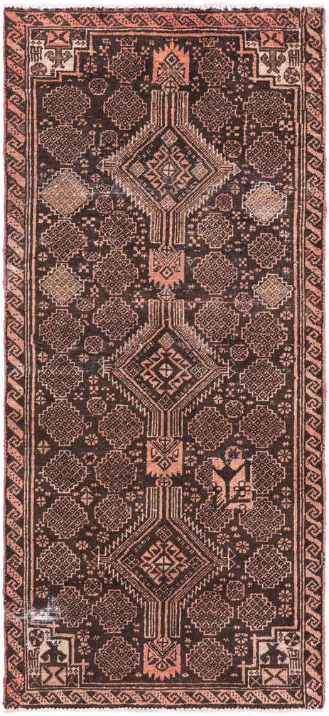 2' 6 x 5' 5 Hand Knotted Ultra Vintage Persian Wool Runner Rug