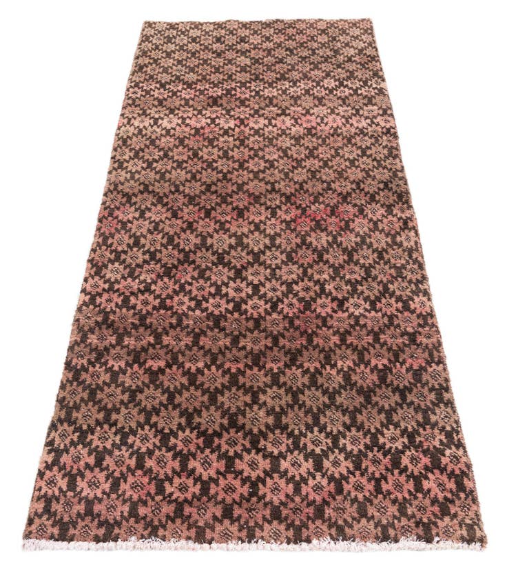 Detail image of 2' 7 x 5' 9 Hand Knotted Ultra Vintage Persian Wool Runner Rug
