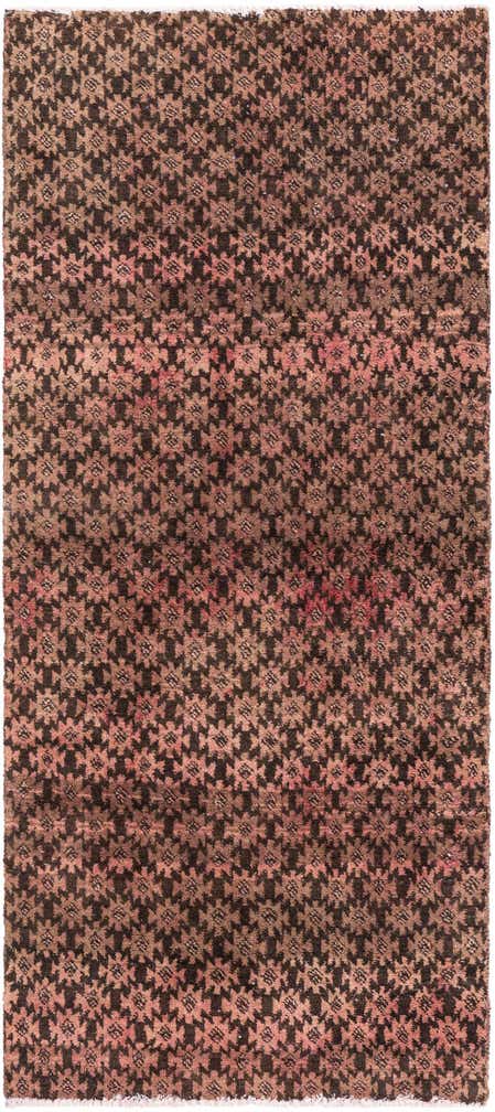 2' 7 x 5' 9 Hand Knotted Ultra Vintage Persian Wool Runner Rug