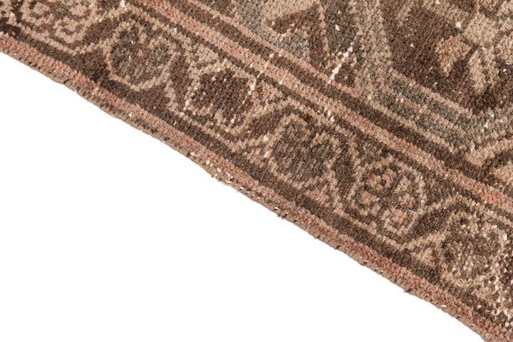 3' 7 x 9' 5 Hand Knotted Ultra Vintage Persian Wool Runner Rug