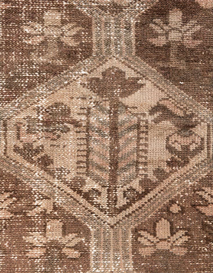 Detail image of 3' 7 x 9' 5  Hand Knotted Ultra Vintage Persian Wool Runner Rug