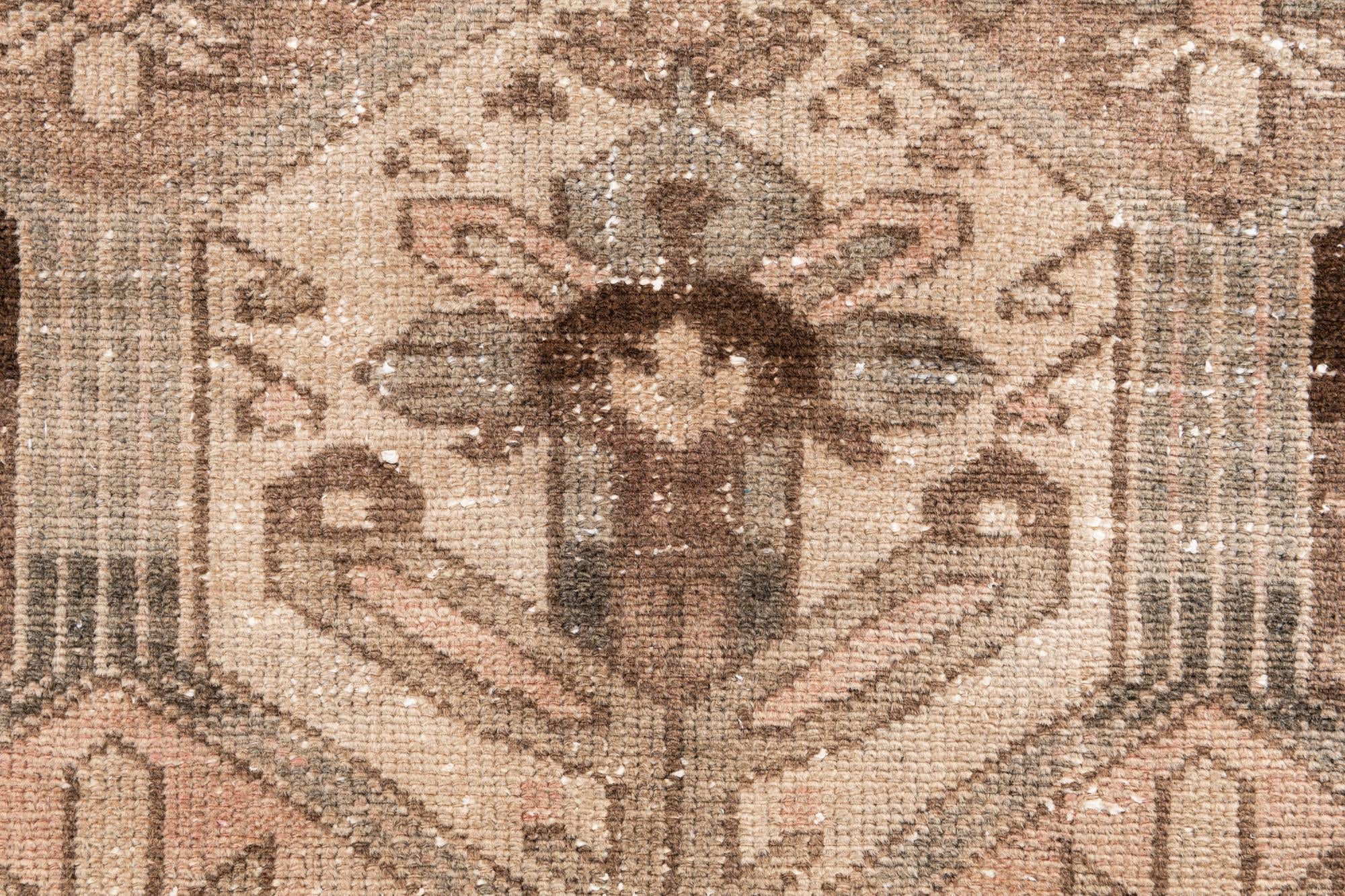 3' 7 x 9' 5 Hand Knotted Ultra Vintage Persian Wool Runner Rug