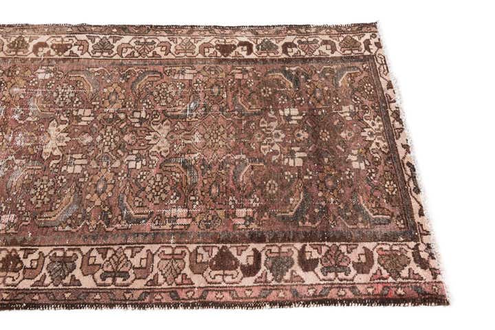 3' 6 x 9' 1 Hand Knotted Ultra Vintage Persian Wool Runner Rug
