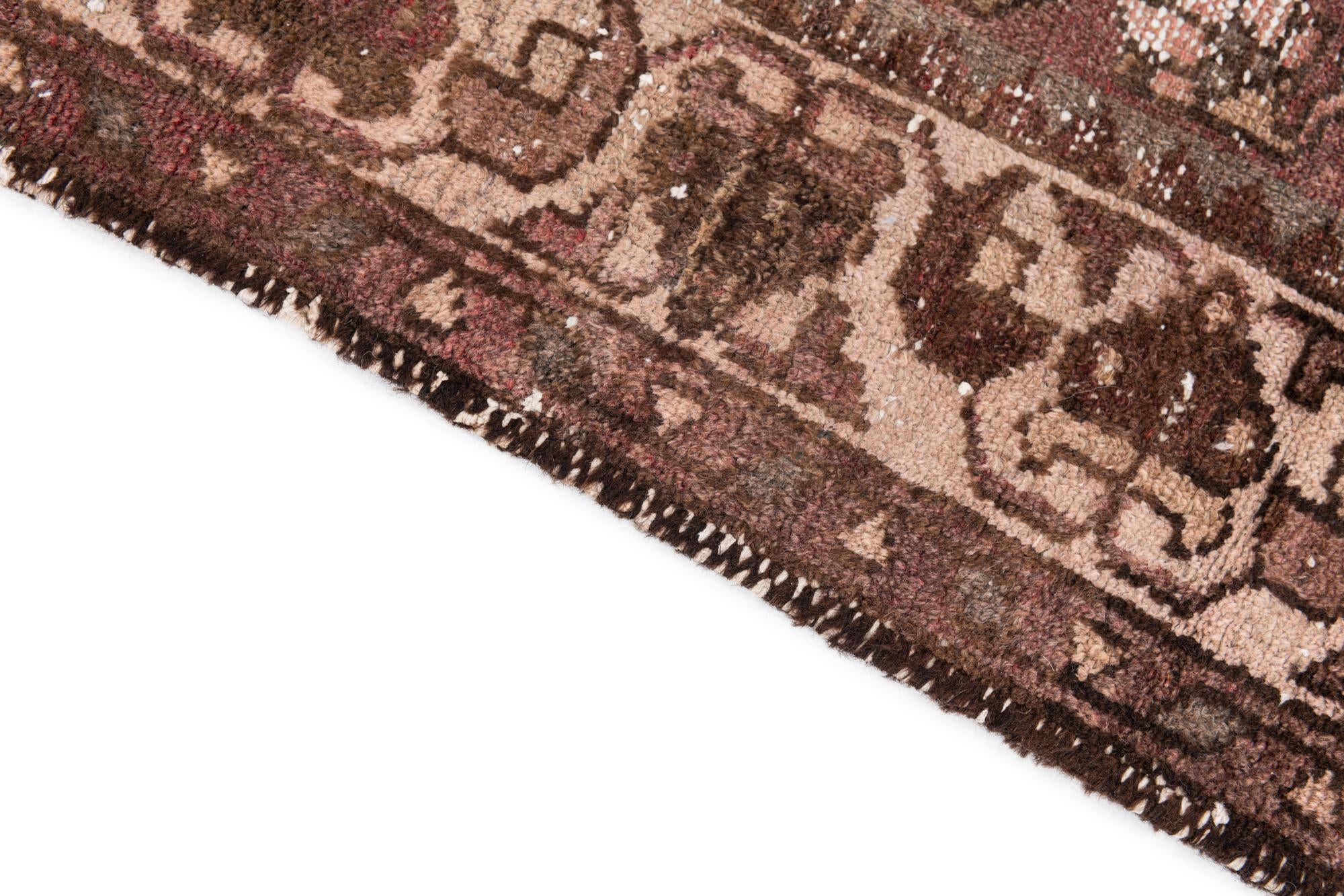 3' 6 x 9' 1 Hand Knotted Ultra Vintage Persian Wool Runner Rug