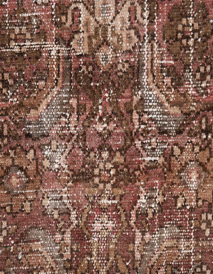 Detail image of 3' 6 x 9' 1  Hand Knotted Ultra Vintage Persian Wool Runner Rug