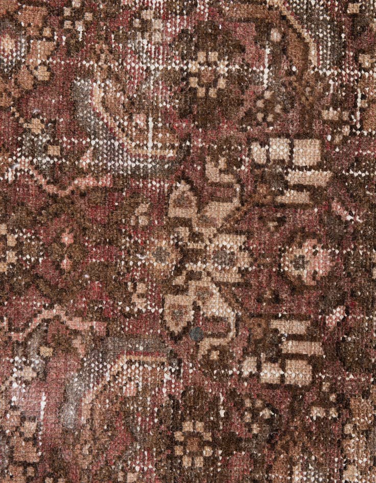 Detail image of 3' 6 x 9' 1  Hand Knotted Ultra Vintage Persian Wool Runner Rug