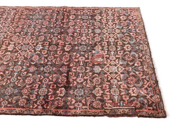 4' 1 x 9' Hand Knotted Ultra Vintage Persian Wool Runner Rug