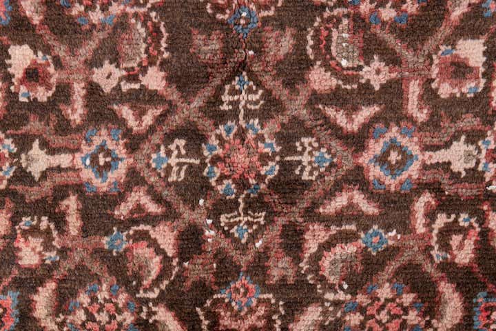 4' 1 x 9' Hand Knotted Ultra Vintage Persian Wool Runner Rug