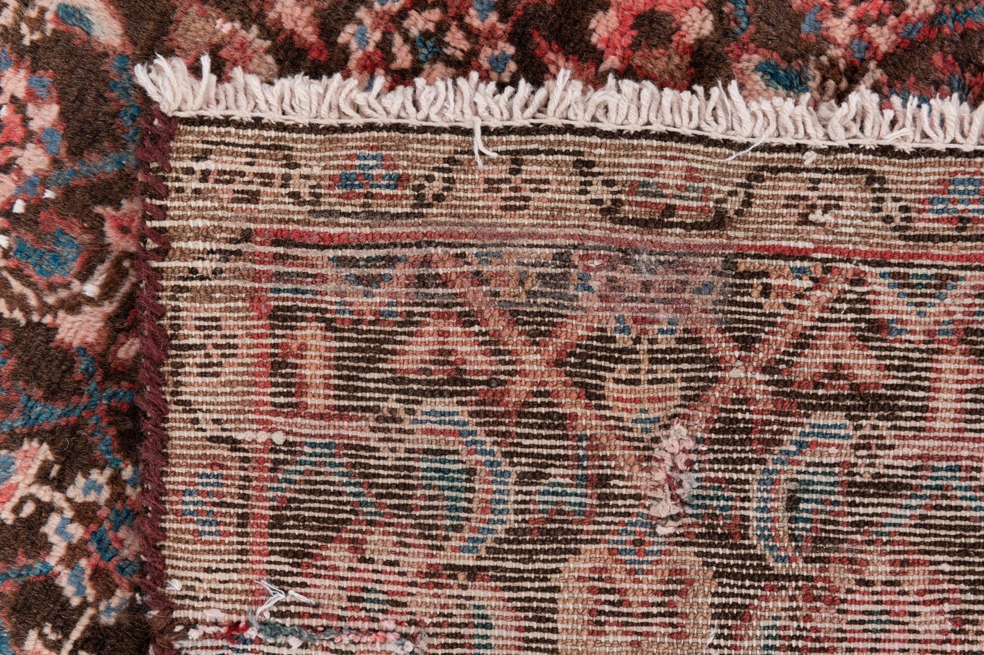 4' 1 x 9' Hand Knotted Ultra Vintage Persian Wool Runner Rug