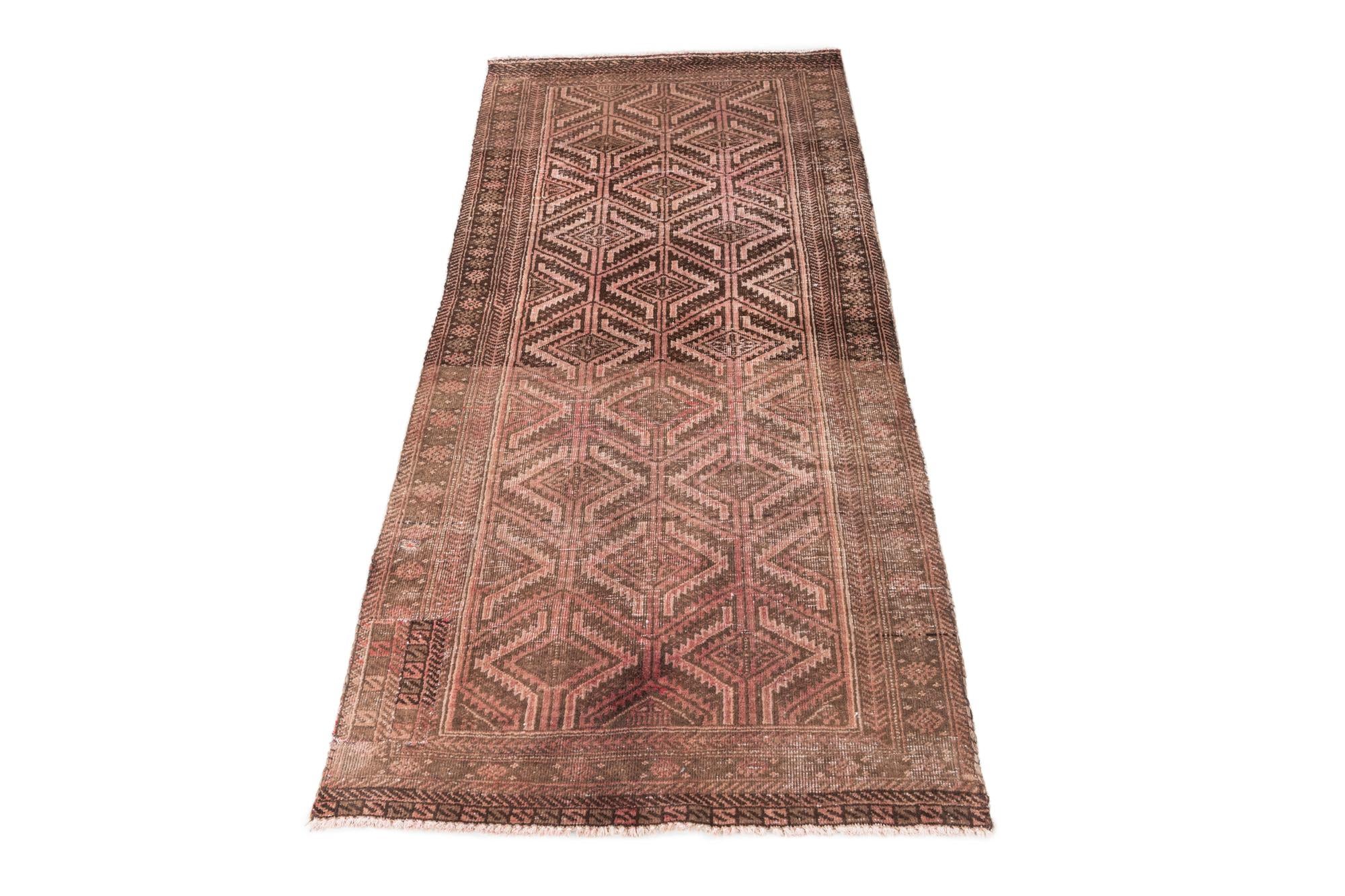 2' 8 x 5' 10 Hand Knotted Ultra Vintage Persian Wool Runner Rug