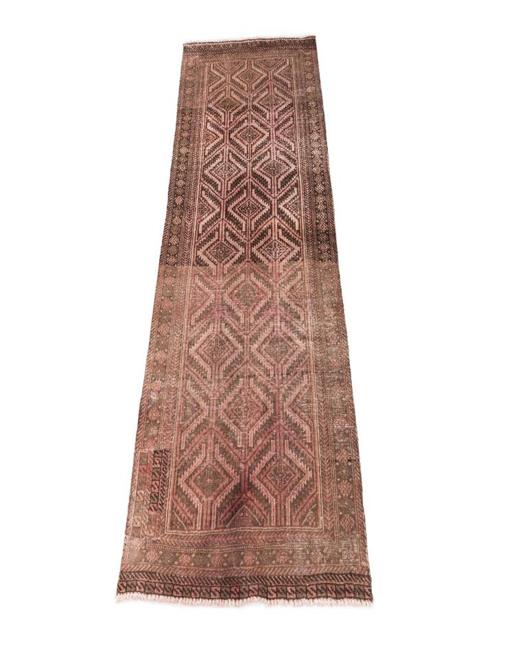 Detail image of 2' 8 x 5' 10  Hand Knotted Ultra Vintage Persian Wool Runner Rug