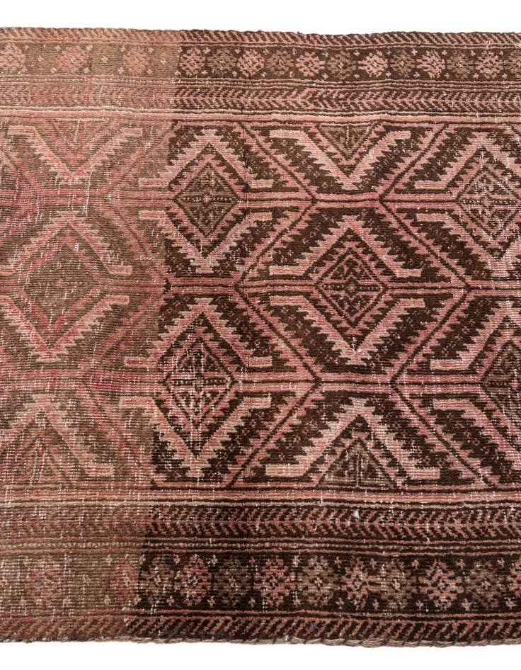 Detail image of 2' 8 x 5' 10  Hand Knotted Ultra Vintage Persian Wool Runner Rug