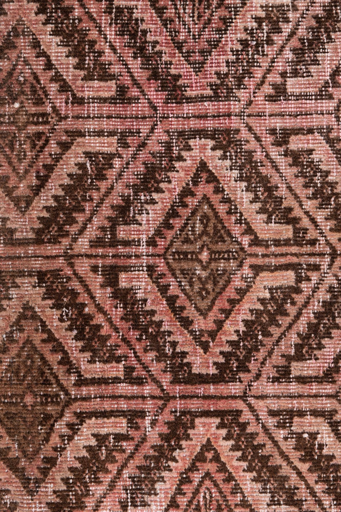 2' 8 x 5' 10 Hand Knotted Ultra Vintage Persian Wool Runner Rug