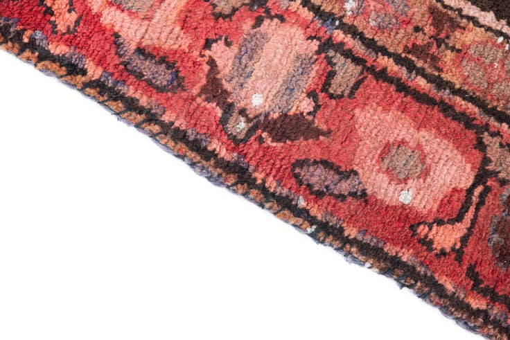 Detail image of 3' 3 x 10' 9 Hand Knotted Ultra Vintage Persian Wool Runner Rug