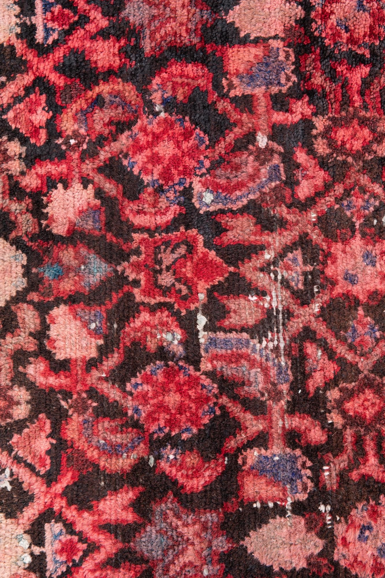 3' 3 x 10' 9 Hand Knotted Ultra Vintage Persian Wool Runner Rug