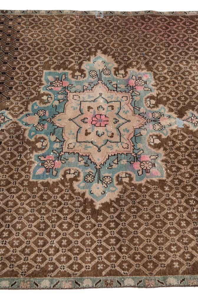 4' x 7' 9 Hand Knotted Ultra Vintage Persian Wool Runner Rug