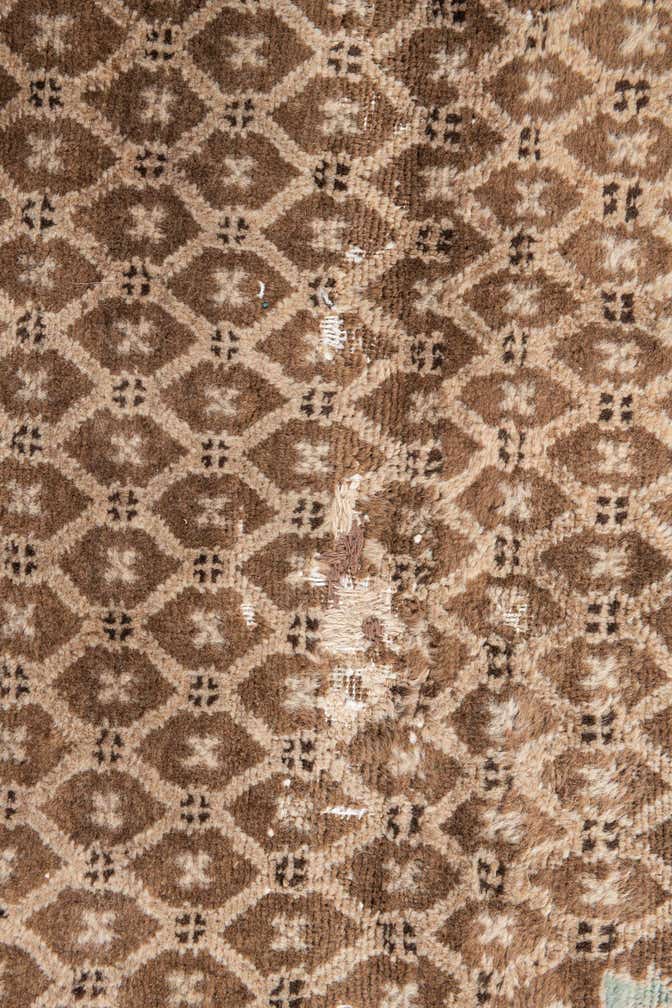 4' x 7' 9 Hand Knotted Ultra Vintage Persian Wool Runner Rug