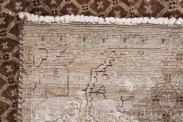 4' x 7' 9 Hand Knotted Ultra Vintage Persian Wool Runner Rug