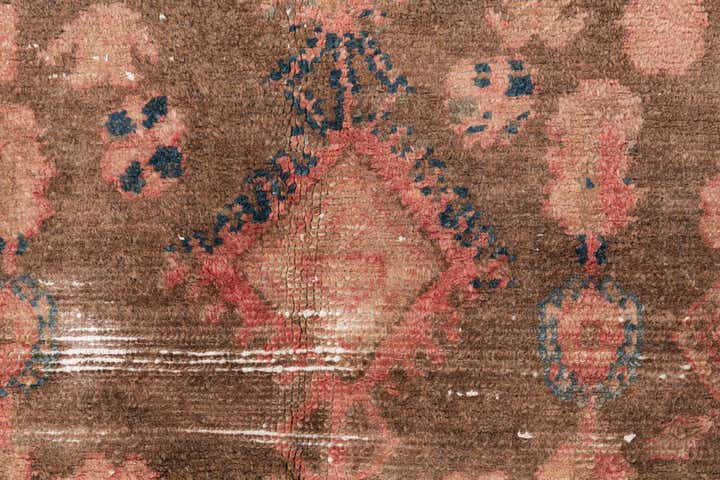 4' 6 x 9' 2 Hand Knotted Ultra Vintage Persian Wool Runner Rug