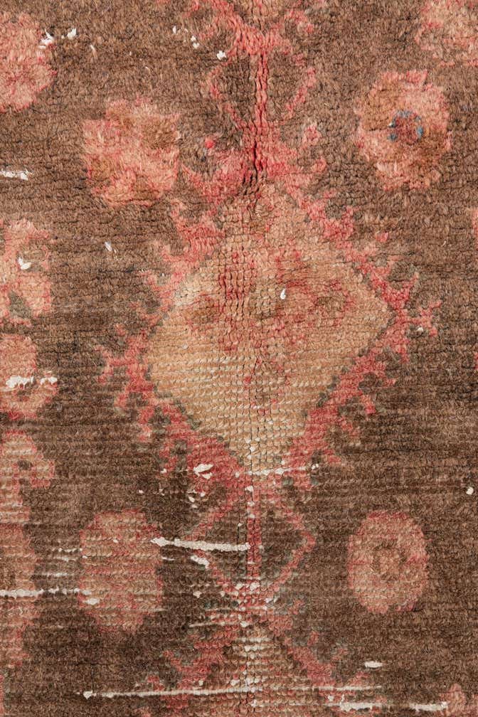 4' 6 x 9' 2 Hand Knotted Ultra Vintage Persian Wool Runner Rug