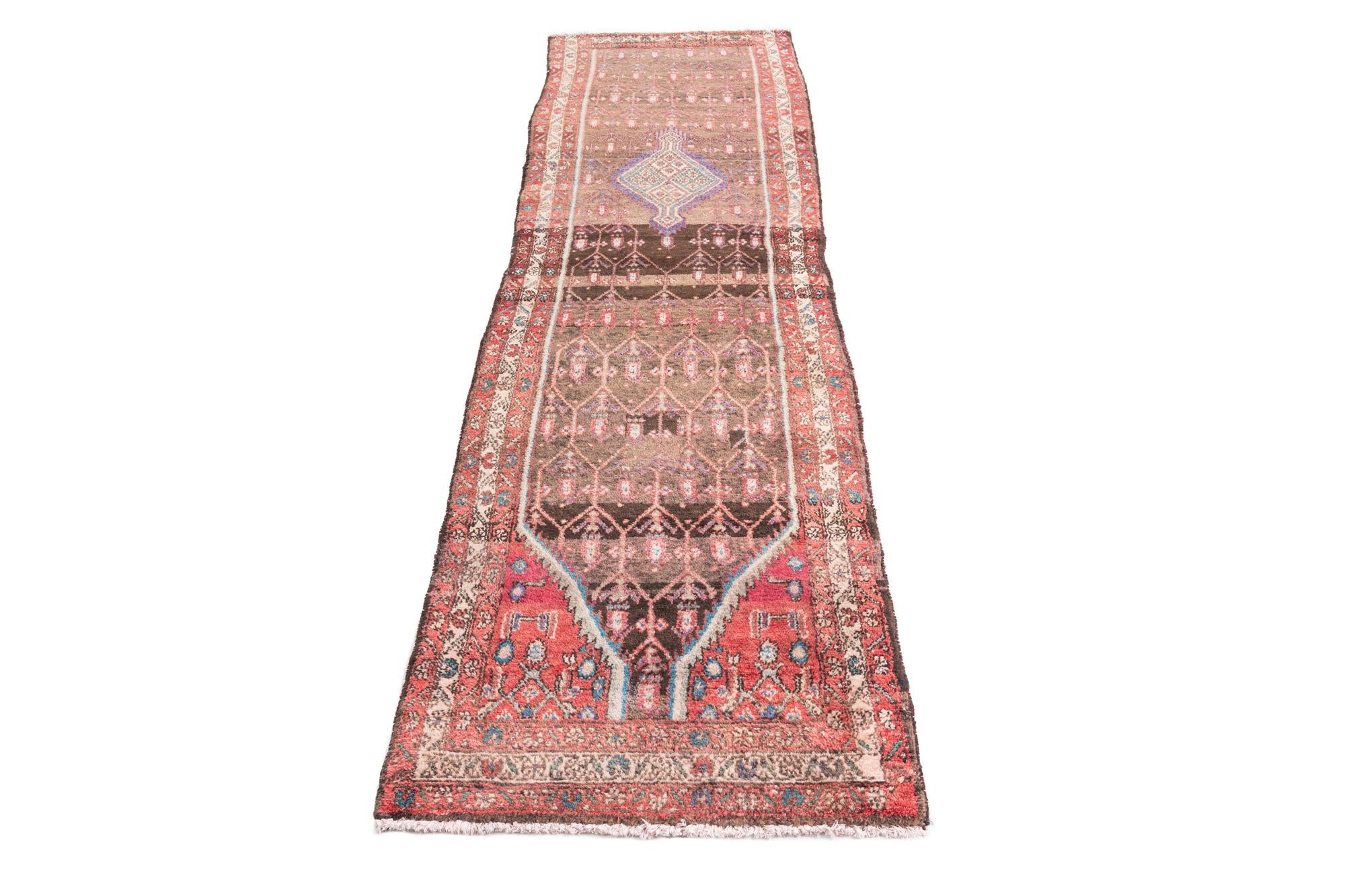 2' 6 x 8' 4 Hand Knotted Ultra Vintage Persian Wool Runner Rug