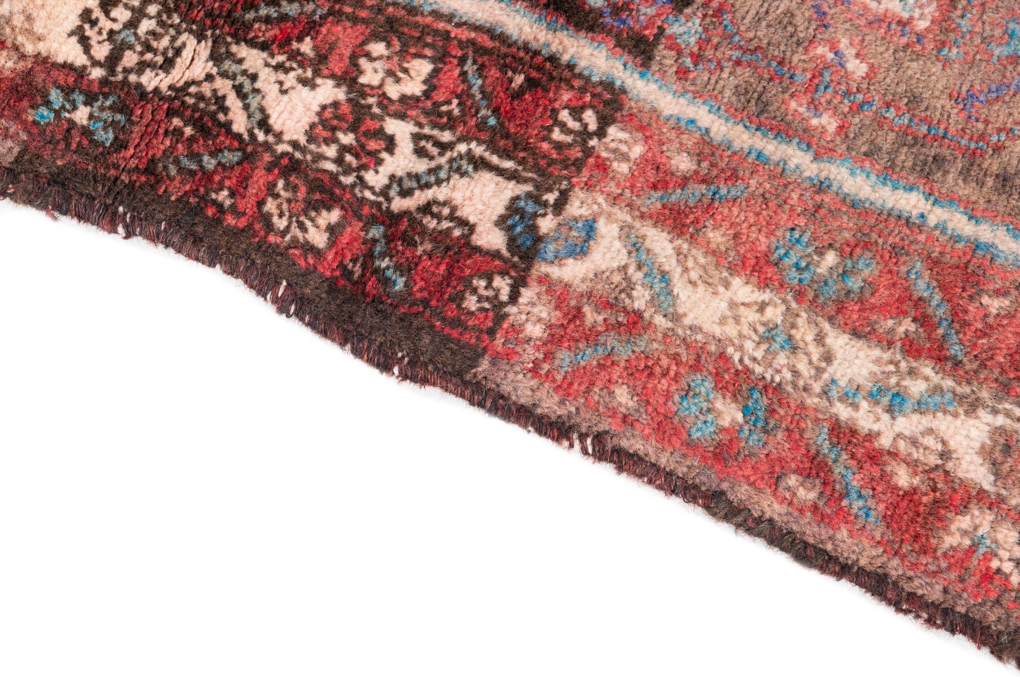2' 6 x 8' 4 Hand Knotted Ultra Vintage Persian Wool Runner Rug
