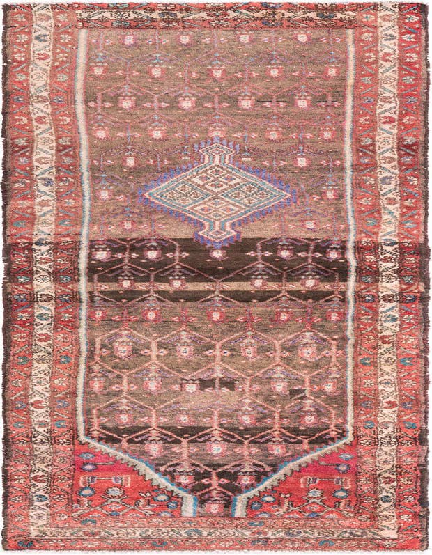 Detail image of 2' 6 x 8' 4 Hand Knotted Ultra Vintage Persian Wool Runner Rug