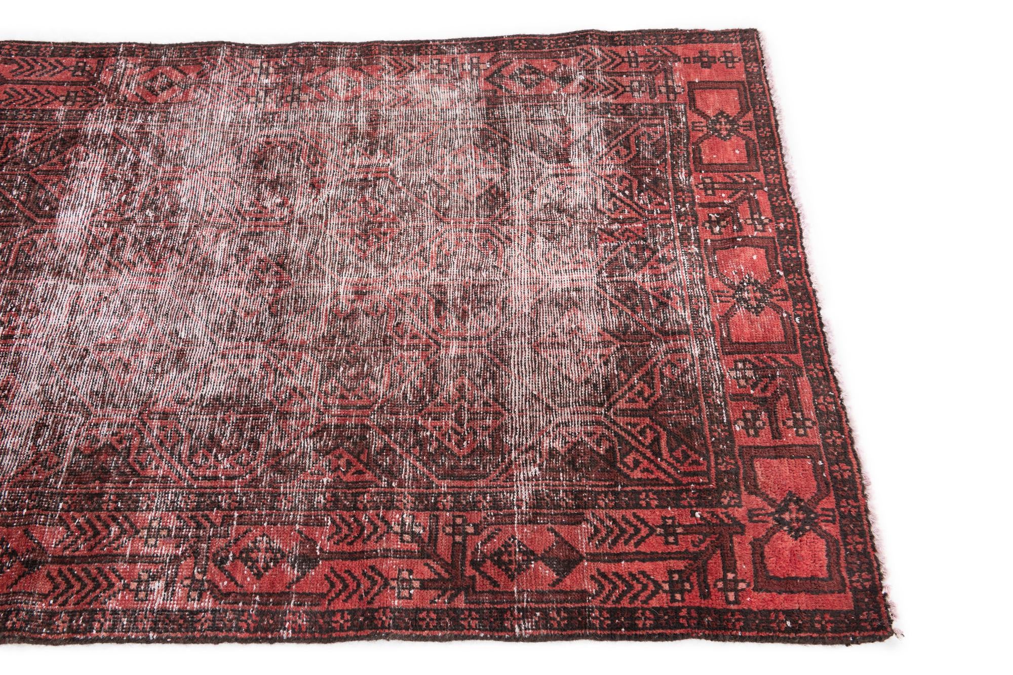 3' 1 x 6' Hand Knotted Ultra Vintage Persian Wool Runner Rug