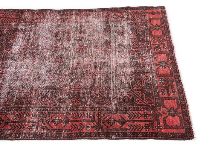 Detail image of 3' 1 x 6' Hand Knotted Ultra Vintage Persian Wool Runner Rug