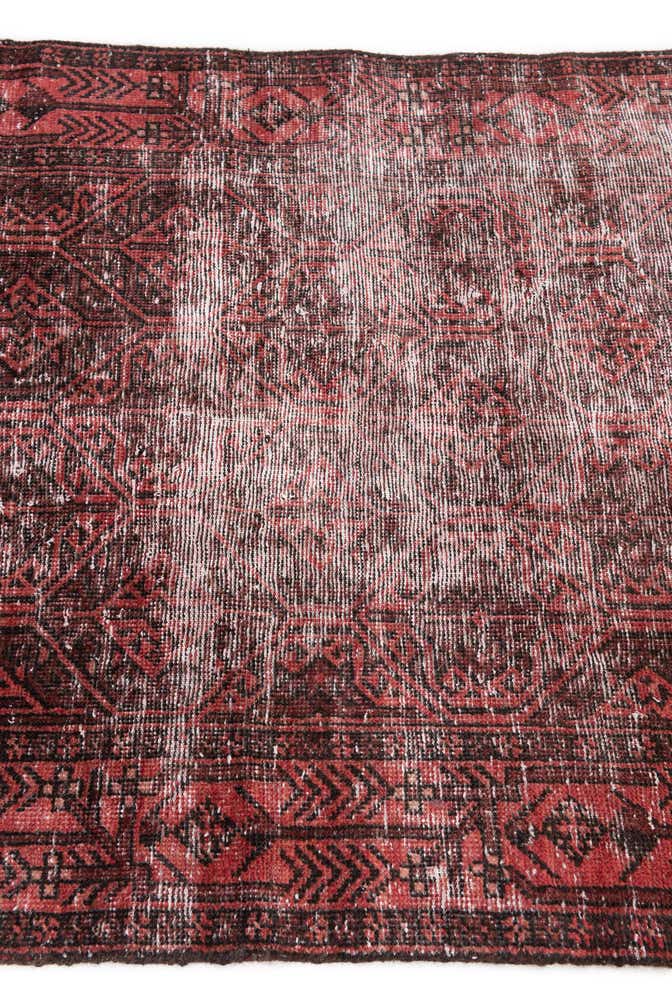 3' 1 x 6' Hand Knotted Ultra Vintage Persian Wool Runner Rug
