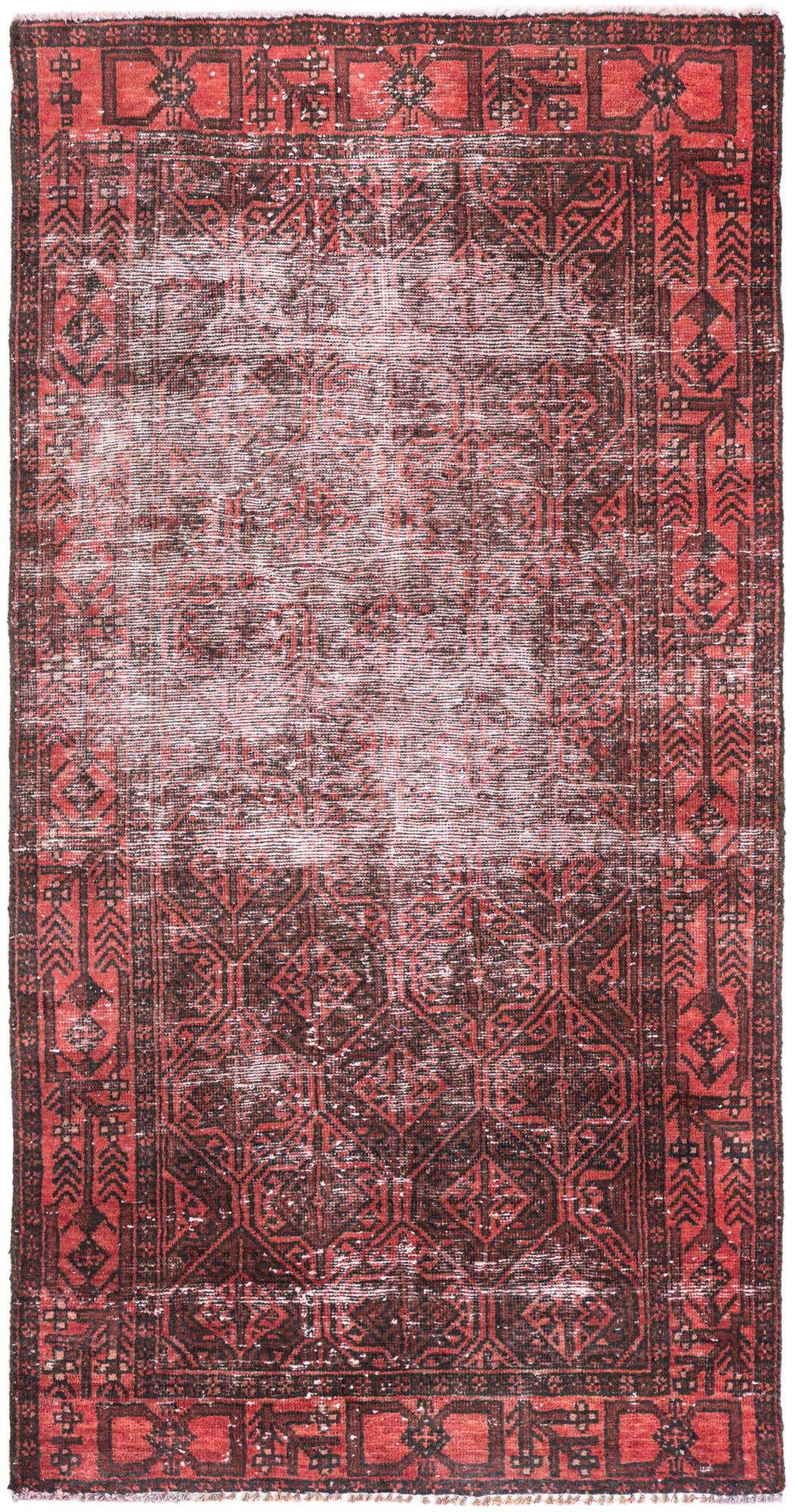 3' 1 x 6' Hand Knotted Ultra Vintage Persian Wool Runner Rug