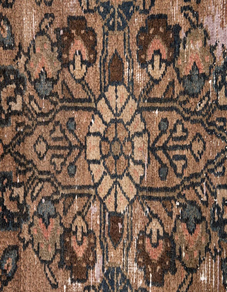 Detail image of 2' 9 x 15'  Hand Knotted Ultra Vintage Persian Wool Runner Rug