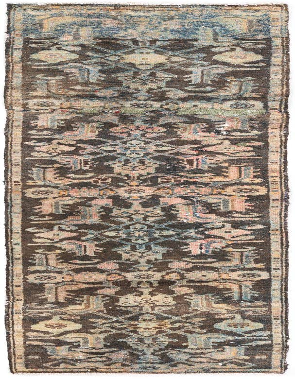 Detail image of 2' 3 x 7' 8 Hand Knotted Ultra Vintage Persian Wool Runner Rug