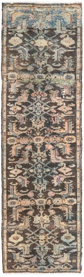 Detailansicht von 70cm x 235cm Handgeknüpft Ultra Vintage Persisch Wolle Läufer Teppich