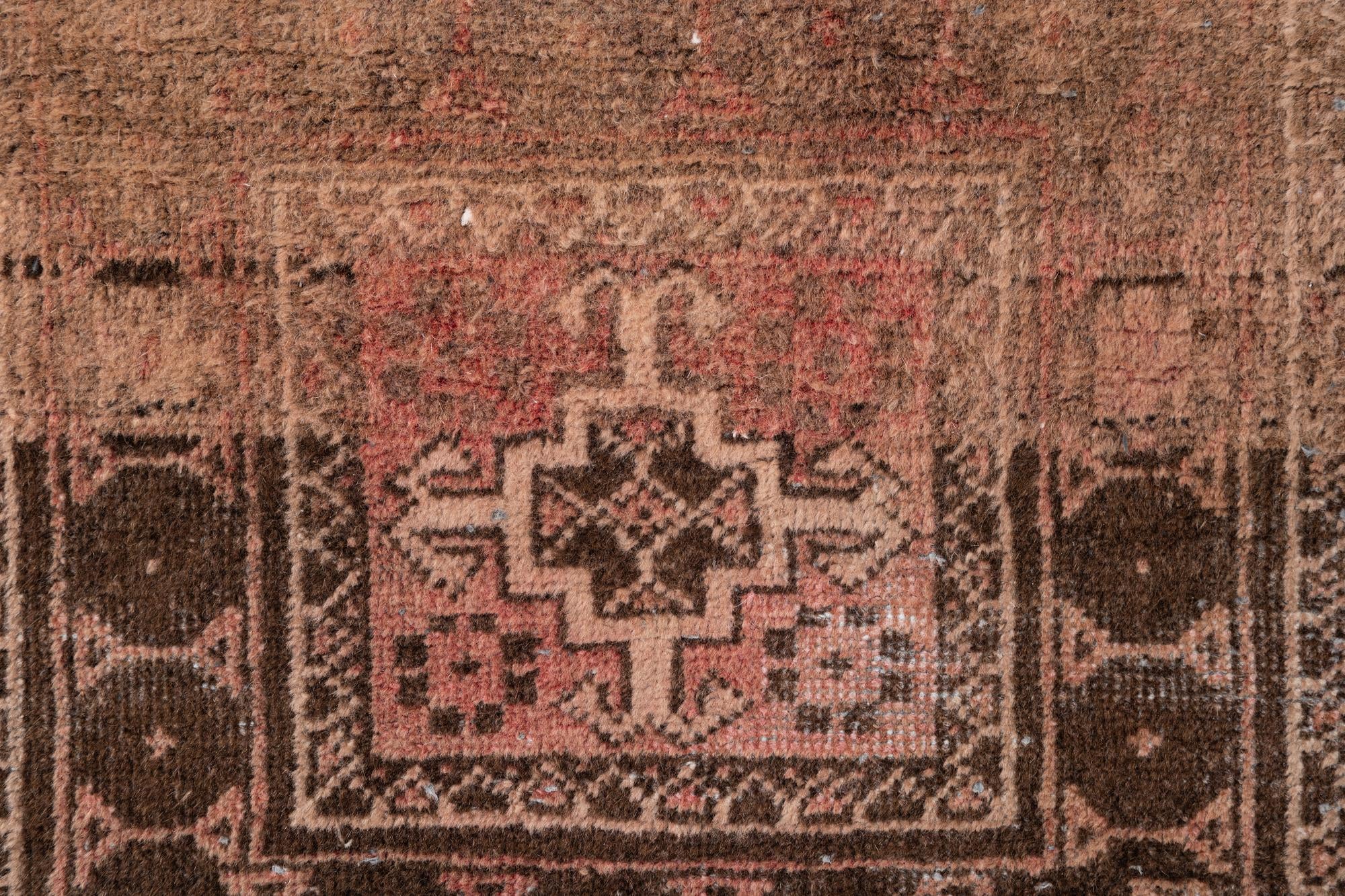 2' 5 x 5' 5 Hand Knotted Ultra Vintage Persian Wool Runner Rug