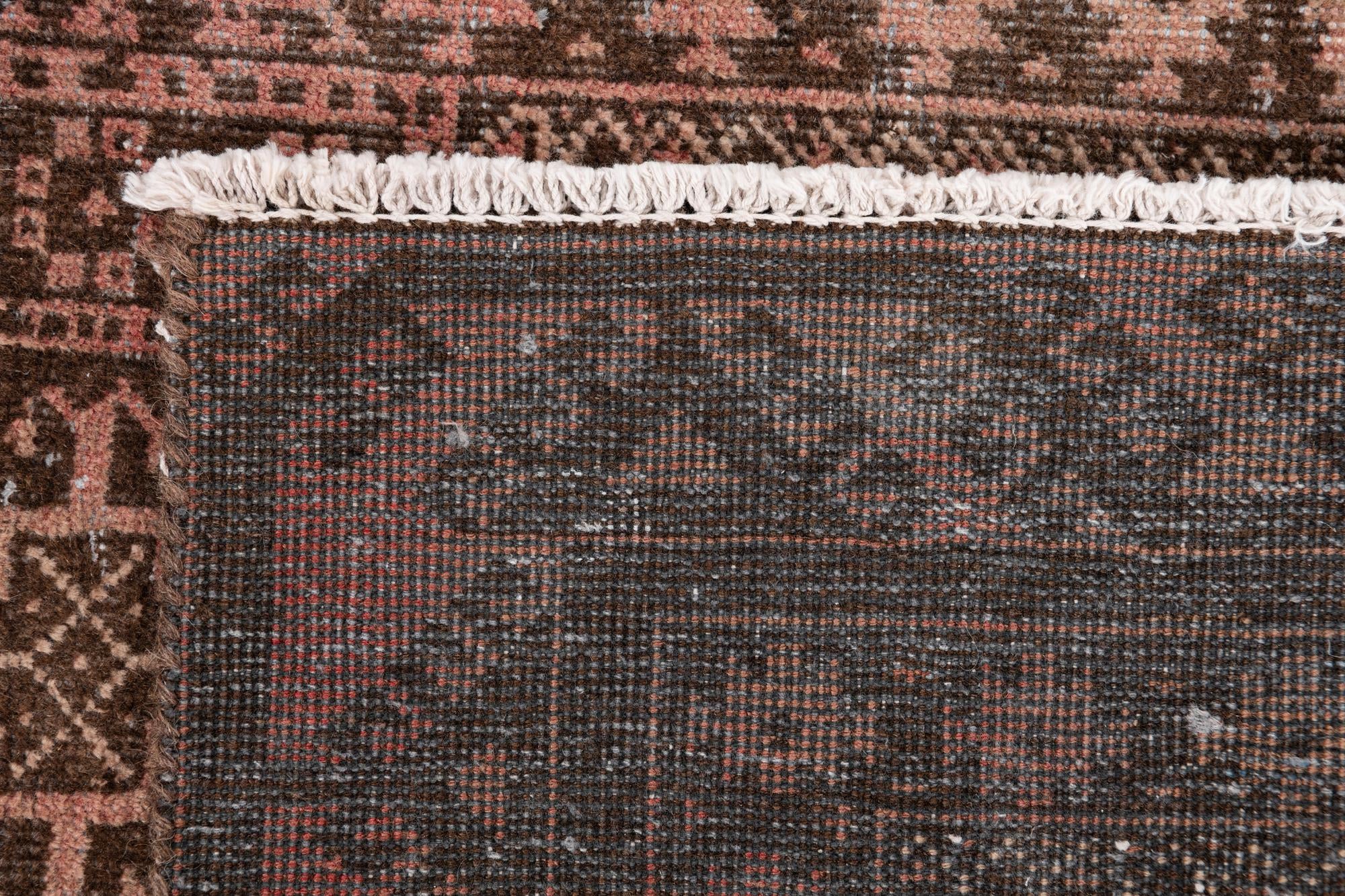 2' 5 x 5' 5 Hand Knotted Ultra Vintage Persian Wool Runner Rug
