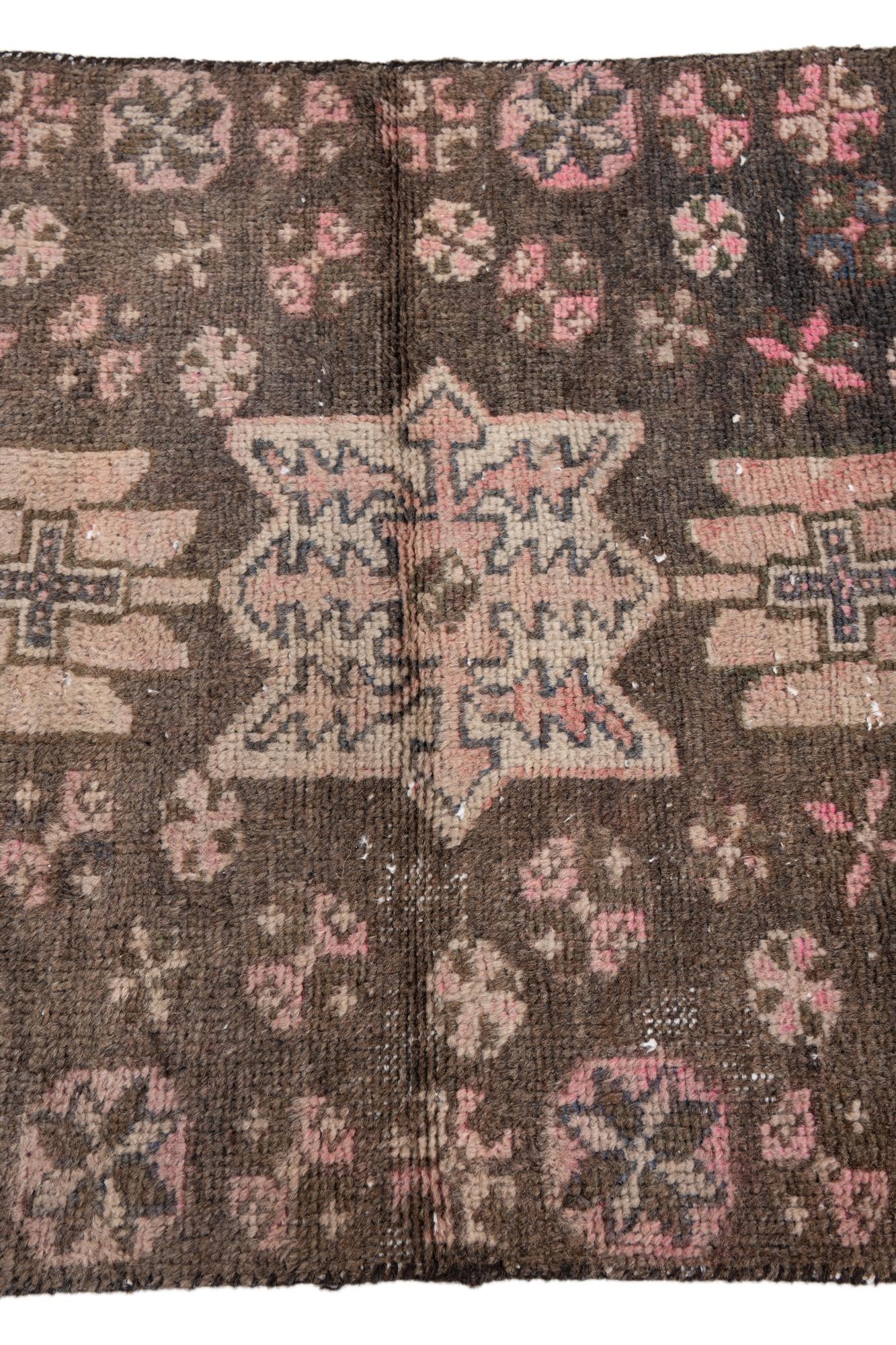 2' 5 x 6' 9 Hand Knotted Ultra Vintage Persian Wool Runner Rug